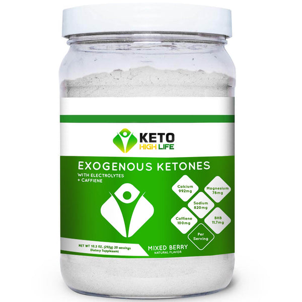 EXOGENOUS KETONES WITH ELECTROLYTES AND CAFFEINE MIXED BERRY