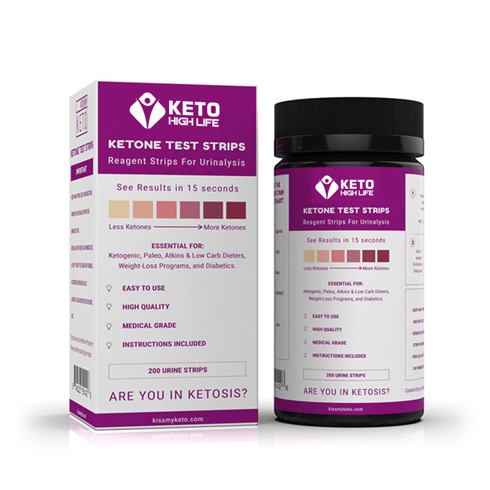 KETONE URINE TEST STRIPS - 200 COUNT