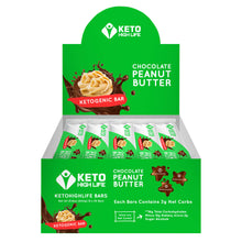 Load image into Gallery viewer, KETO BAR - CHOCOLATE PEANUT BUTTER - 12 COUNT