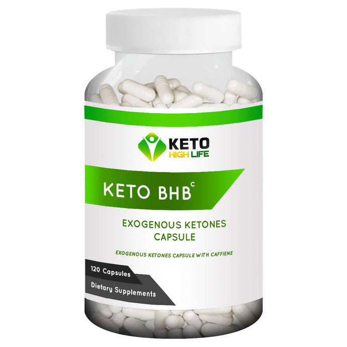 EXOGENOUS KETONES CAPSULES W/ CAFFEINE - 120 COUNT