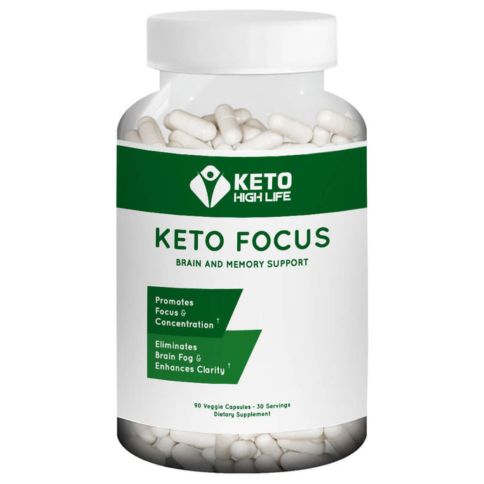 KETO FOCUS CAPSULES - BRAIN & MEMORY SUPPORT - 90 COUNT