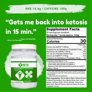EXOGENOUS KETONES WITH ELECTROLYTES AND CAFFEINE MIXED BERRY