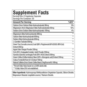 KETO BURN CAPSULES WITH EXOGENOUS KETONES - 180 COUNT