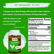 Load image into Gallery viewer, KETO ENERGY - MCT C8 SOFTGELS - 150 COUNT