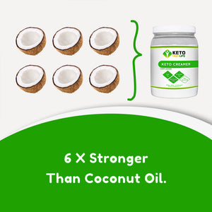 KETO CREAMER - MCT OIL POWDER UNFLAVORED - 75 SERVINGS