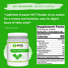 Load image into Gallery viewer, KETO CREAMER - MCT OIL POWDER UNFLAVORED - 75 SERVINGS